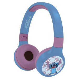 Lexibook Disney Stitch - 2-in-1 Bluetooth & Wired Headphones with microphone and control button