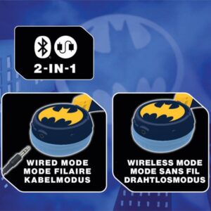 Batman 2 in 1 Bluetooth® and Wired headphones